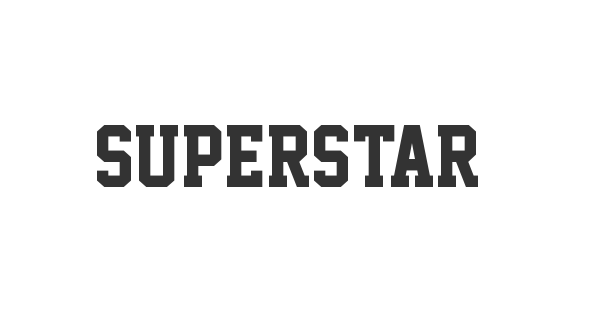Superstar M54 font thumb